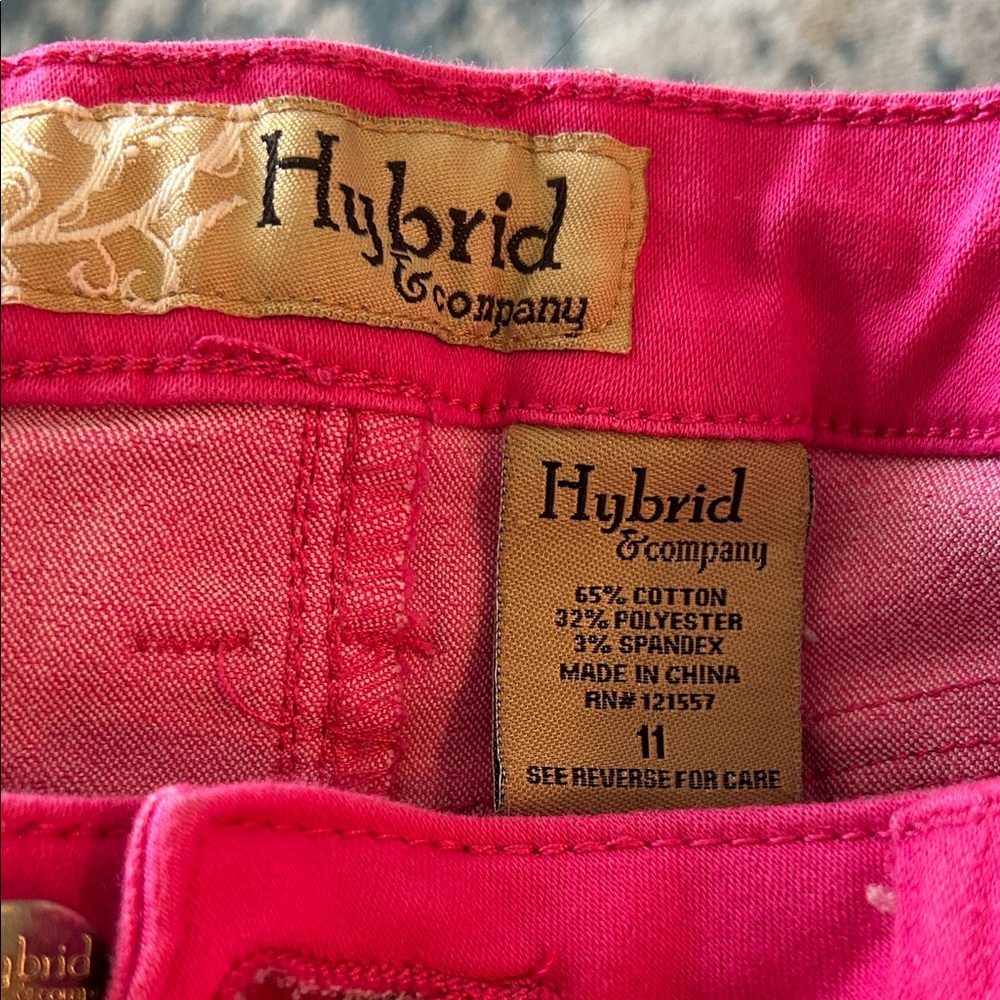 Hybrid & Company Women's Hot Pink Skinny Jeans